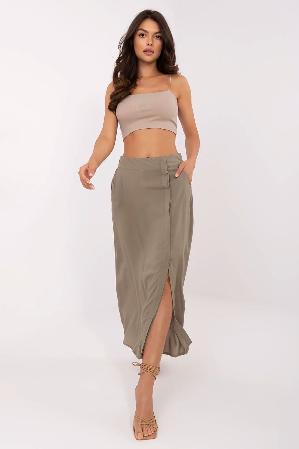 Spódnica Model D73761M50222A Khaki - Fresh Made