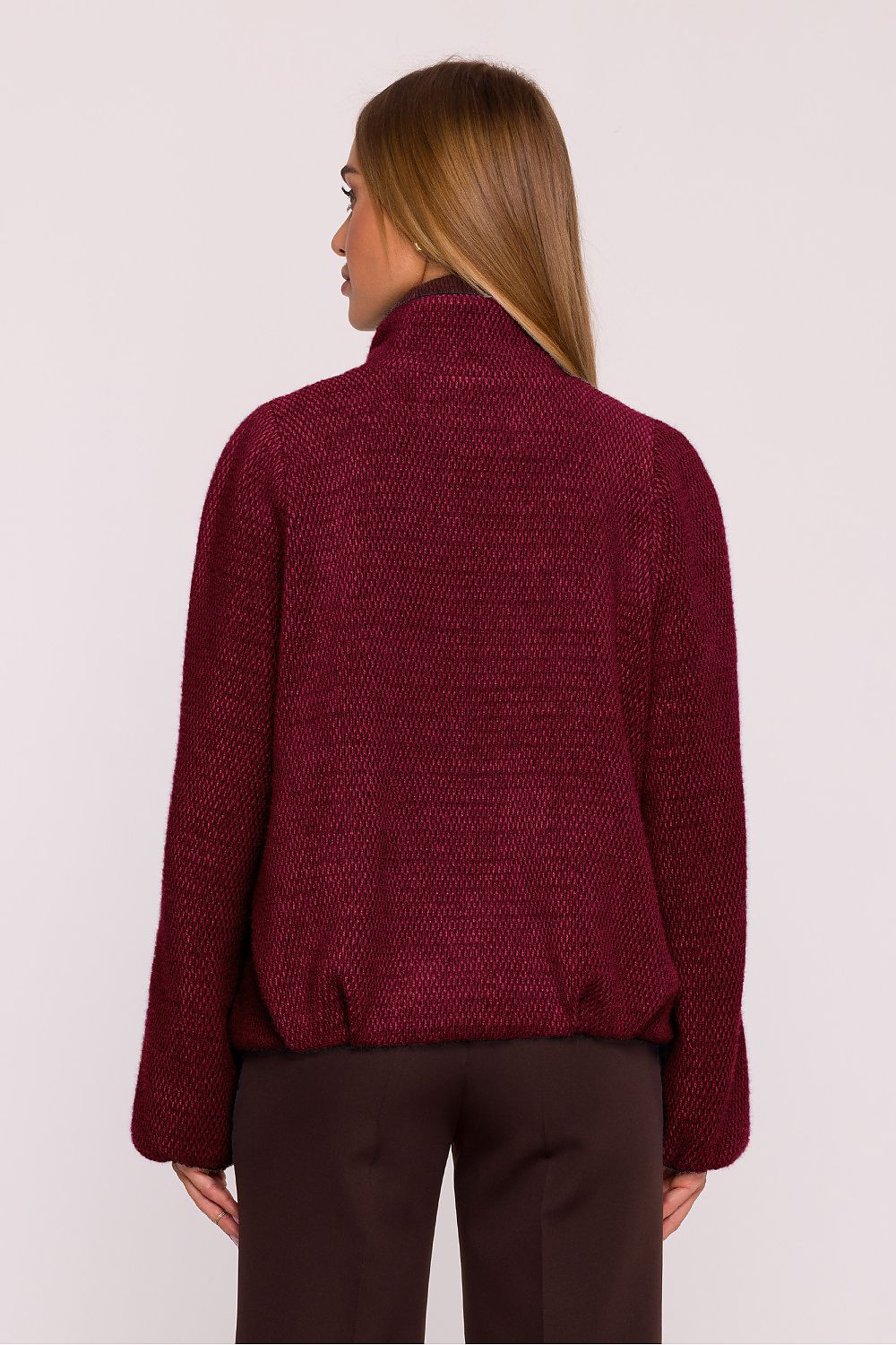 Kurtka Damska Model MOE885 Bordo - Moe