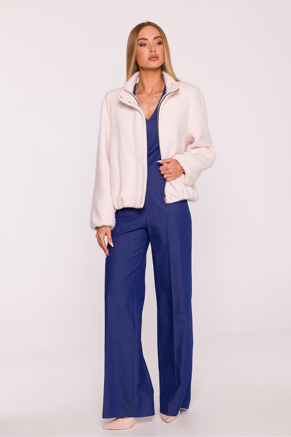 Kurtka Damska Model MOE885 Beige - Moe