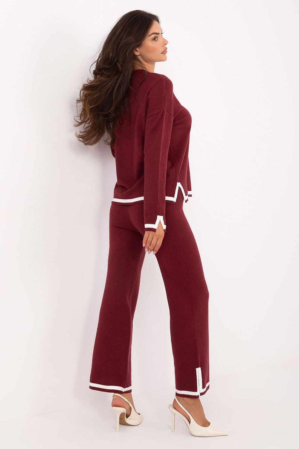 Spodnie Komplet Model IT-KMPL-99062.66 Bordo - Italy Moda