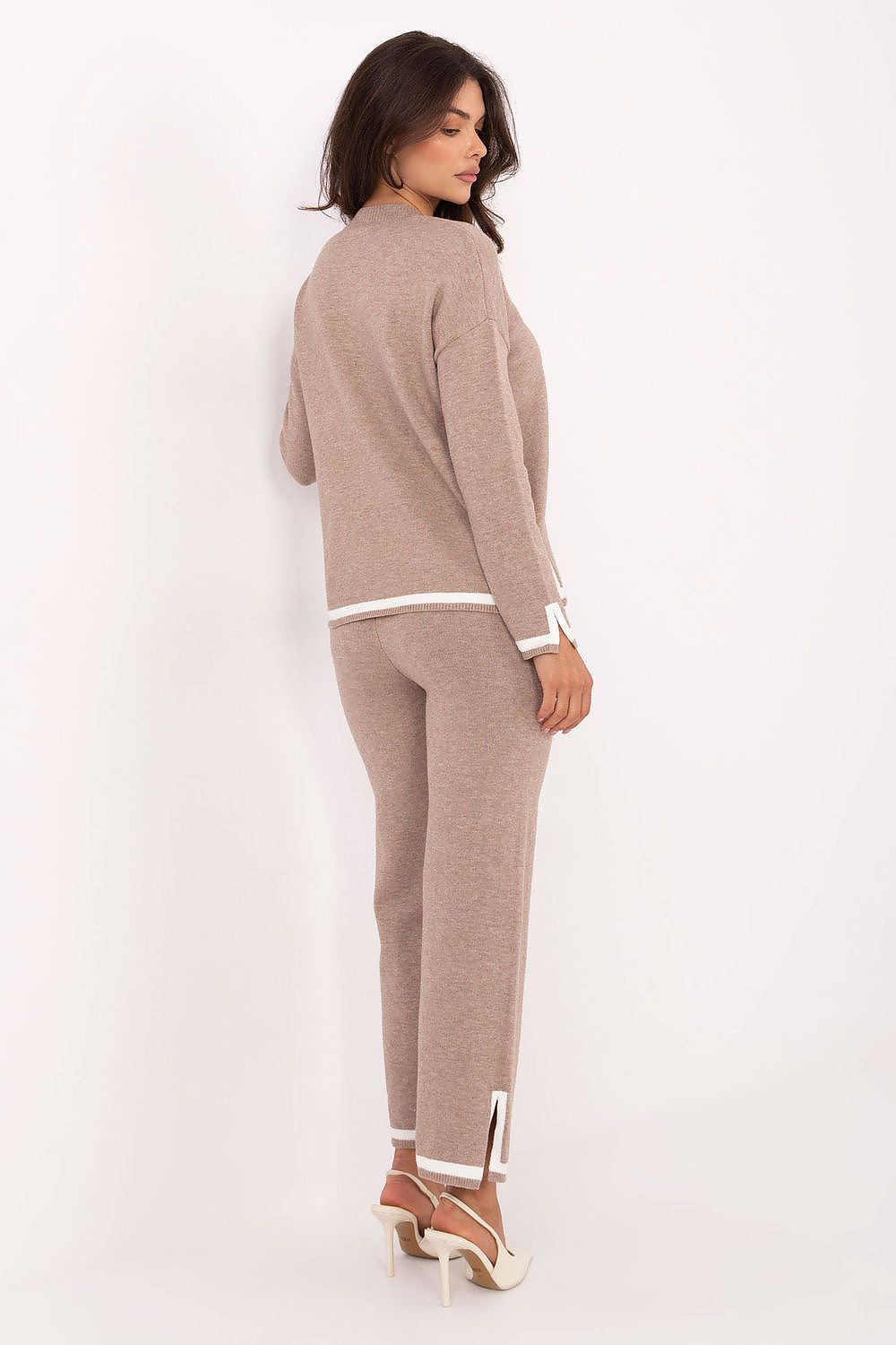 Spodnie Komplet Model IT-KMPL-99062.66 Dark Beige - Italy Moda