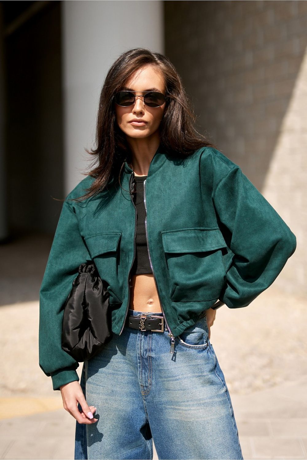 Kurtka Damska Model Vivara BUT KUR0032 Bottle Green - Roco Fashion