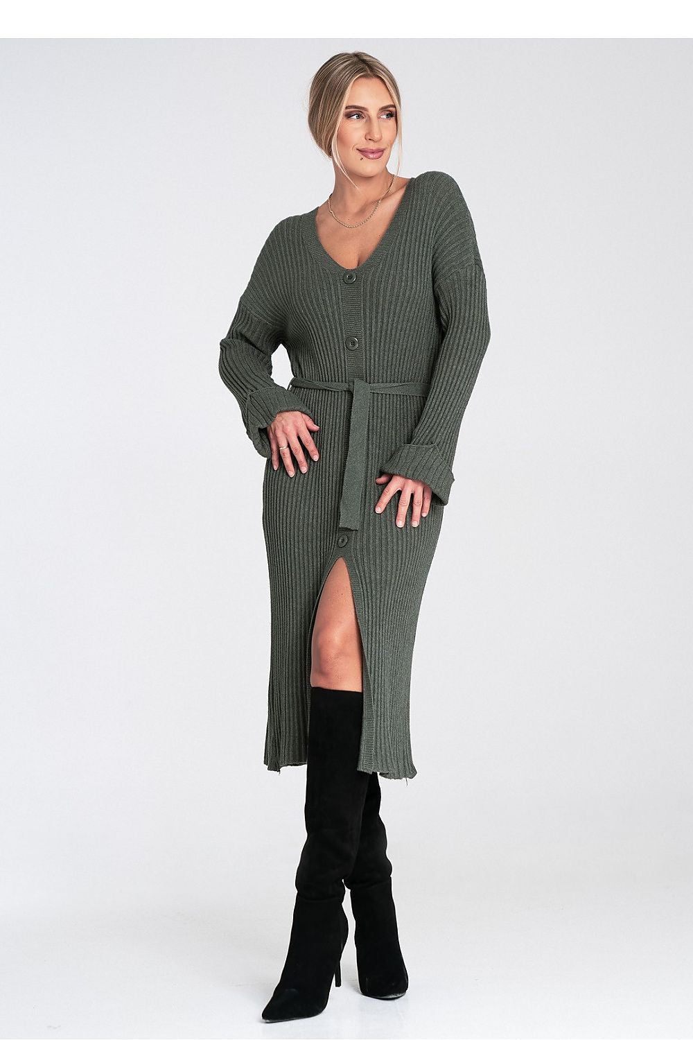 Sukienka Model M1095 Oliwka - Figl