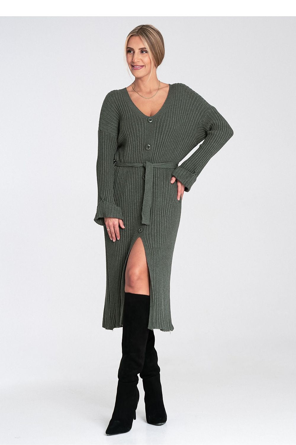 Sukienka Model M1095 Oliwka - Figl