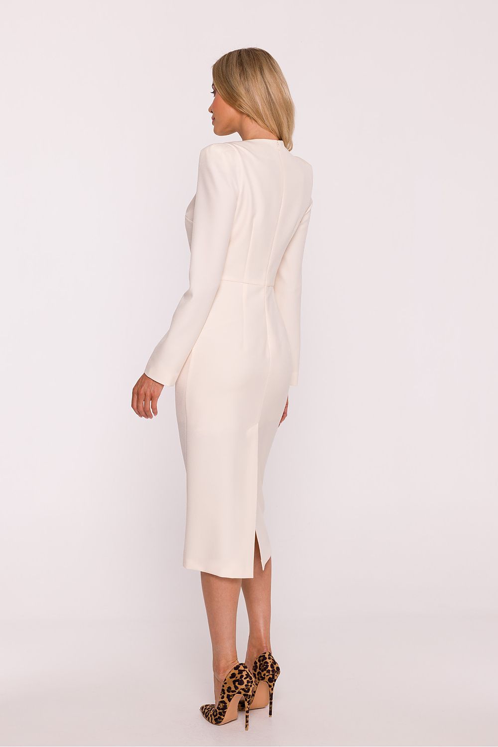 Sukienka Model S412 Kość Słoniowa - Stylove
