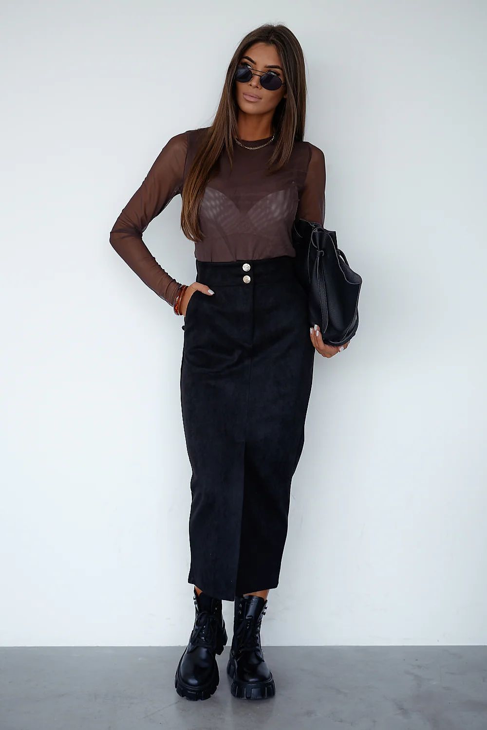 Bluzka Model Blake 364633463 Brown - LaBalancia