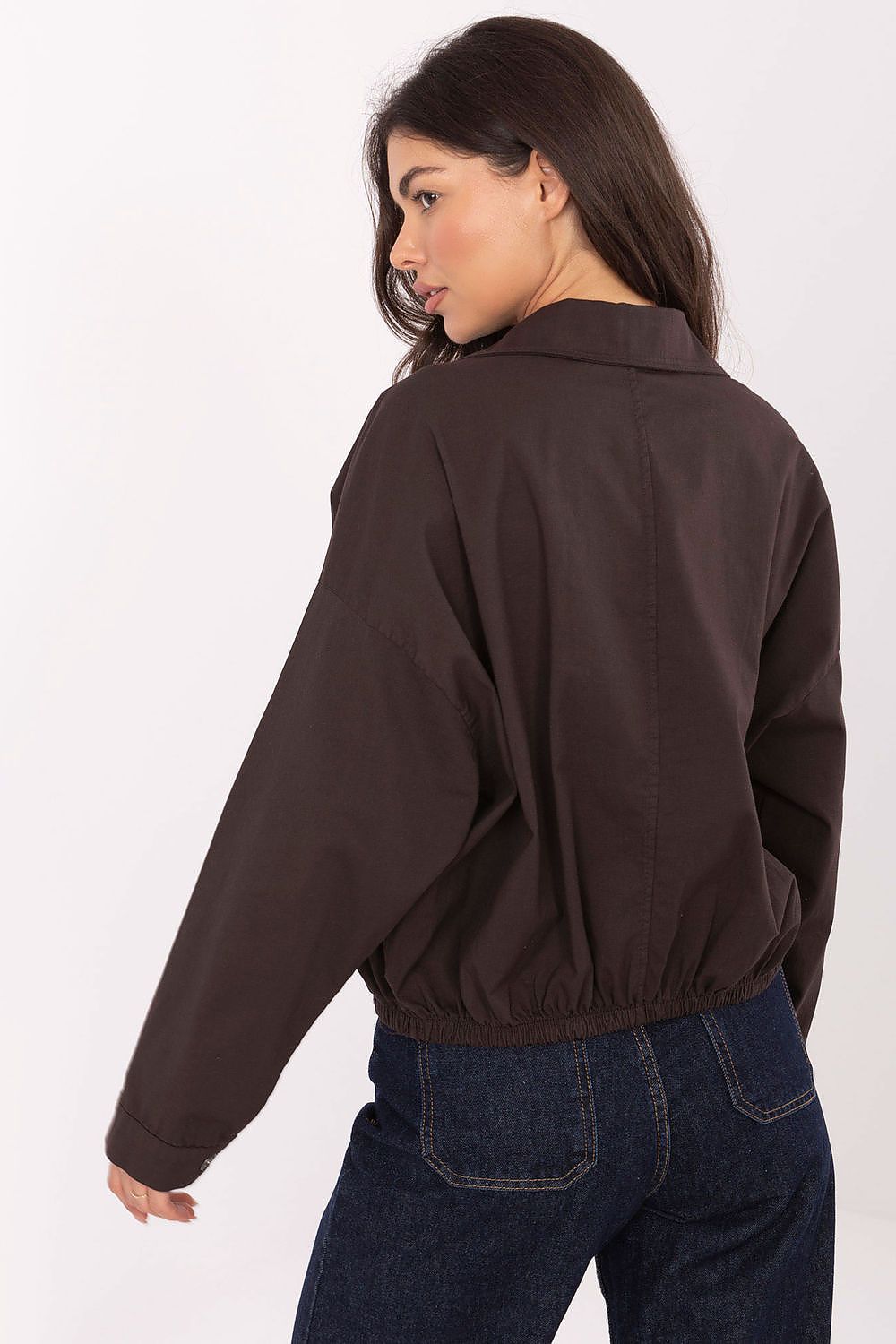 Koszula Damska Model IT-KS-FL9273.86 Dark Brown - Rue Paris