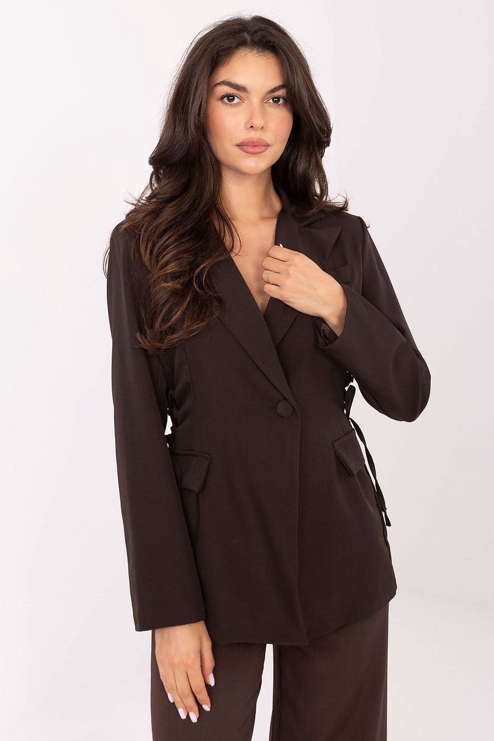 Marynarka Model MI-MA-A5162.21 Dark Brown - Italy Moda