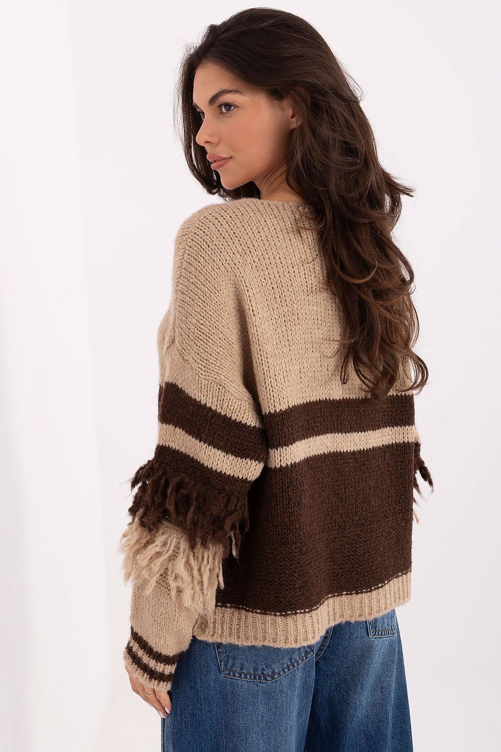 Sweter Damski Model MI-SW-3211.31 Beige - Italy Moda