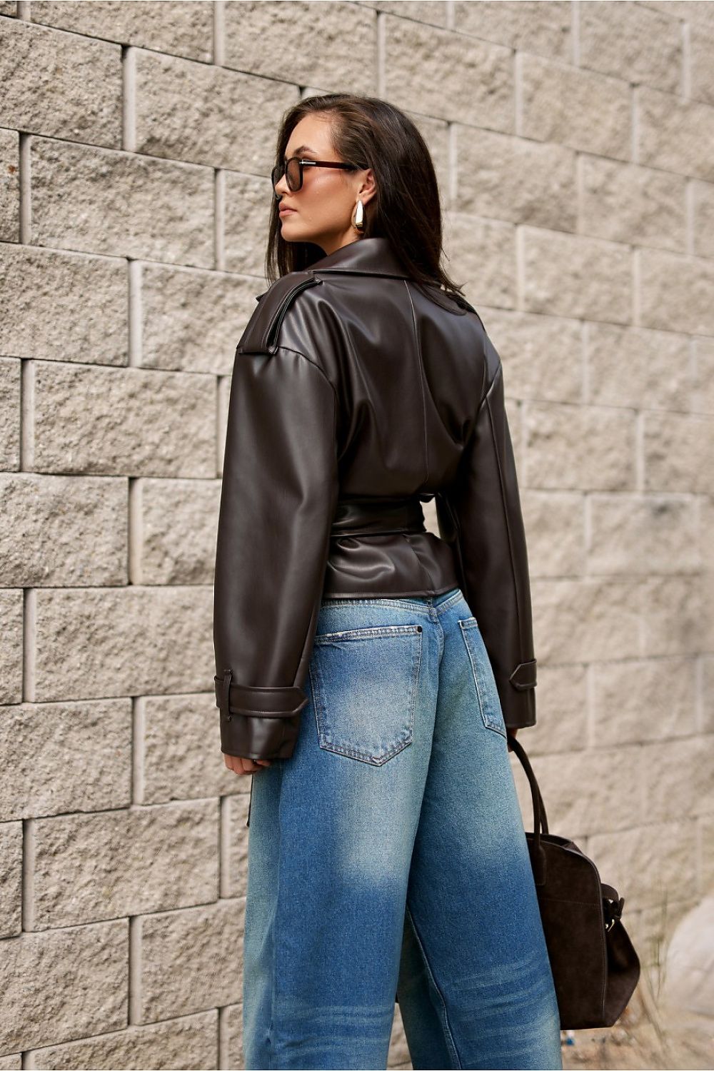 Kurtka Damska Model Lorina CBR KUR0031 Dark Brown - Roco Fashion