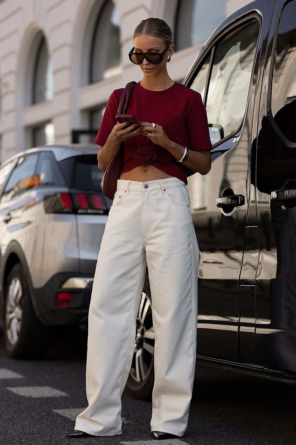 Bluzka Model Elvie B56 Bordo - IVON