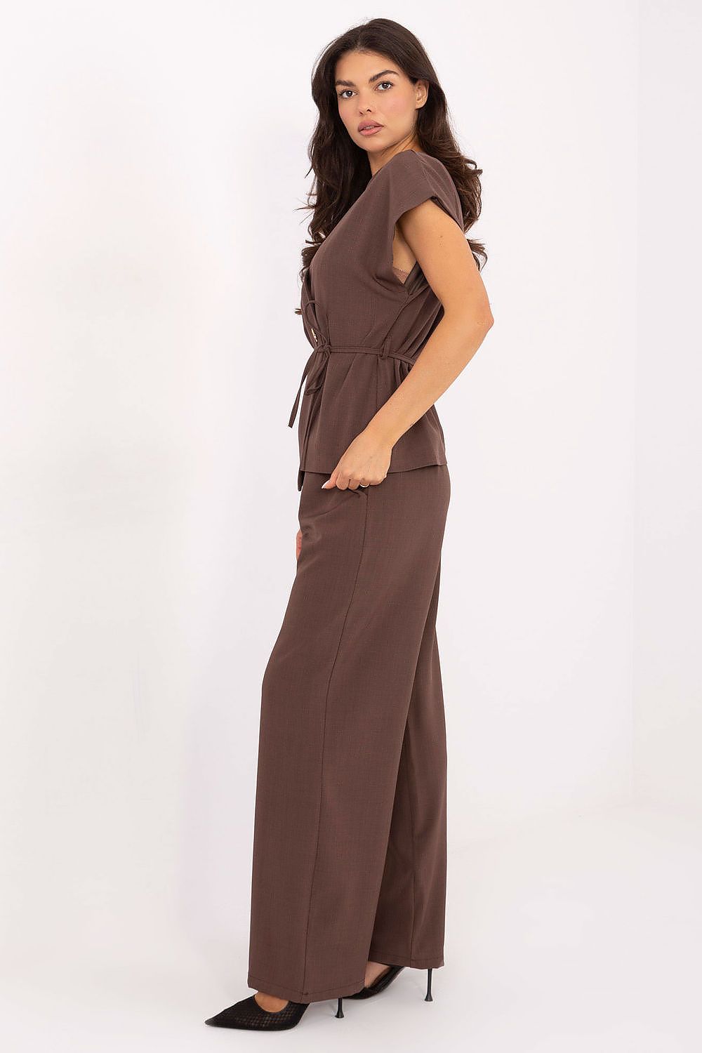 Spodnie Komplet Model IT-KMPL-21029.78 Brown - Italy Moda