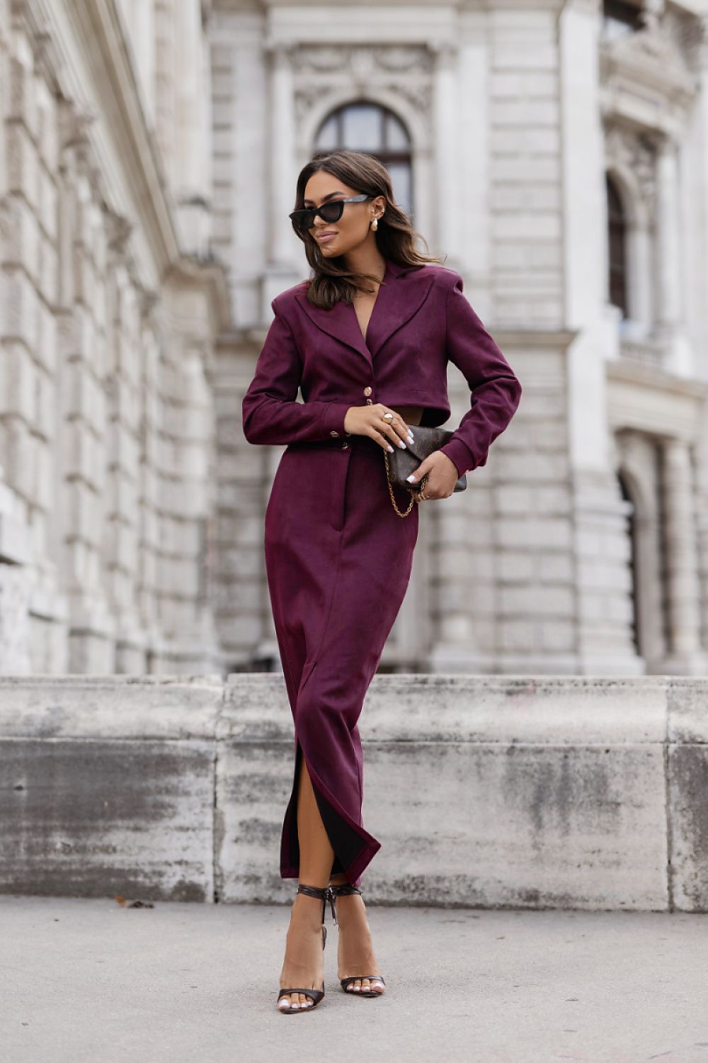 Spódnica Komplet Model Warris 386120255 Bordo - LaBalancia