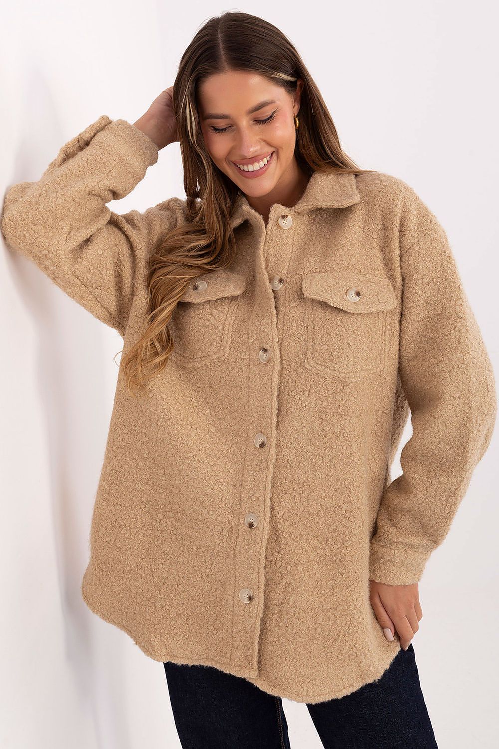 Koszula Damska Model IT-KR-1709.85 Beige - Factory Price