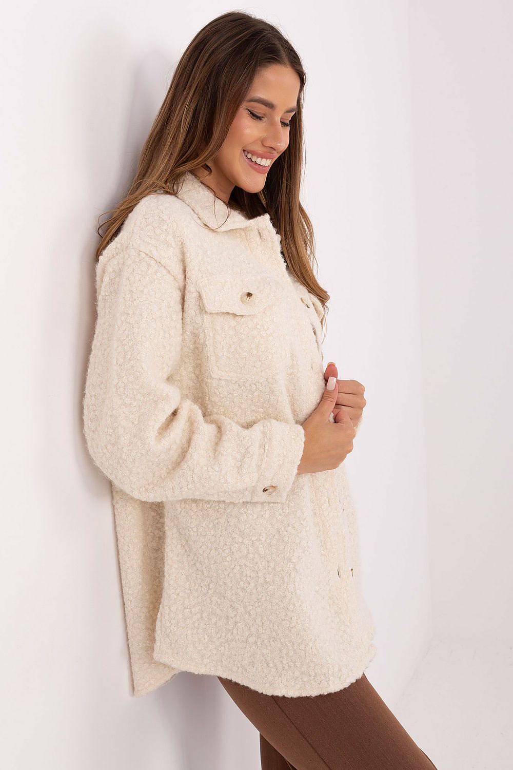 Koszula Damska Model IT-KR-1709.85 Light Beige - Factory Price