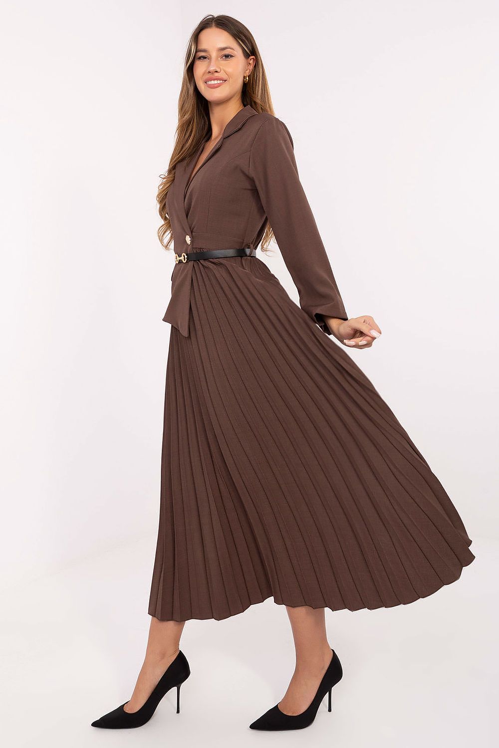 Sukienka Model IT-SK-21599.80 Brown - Italy Moda