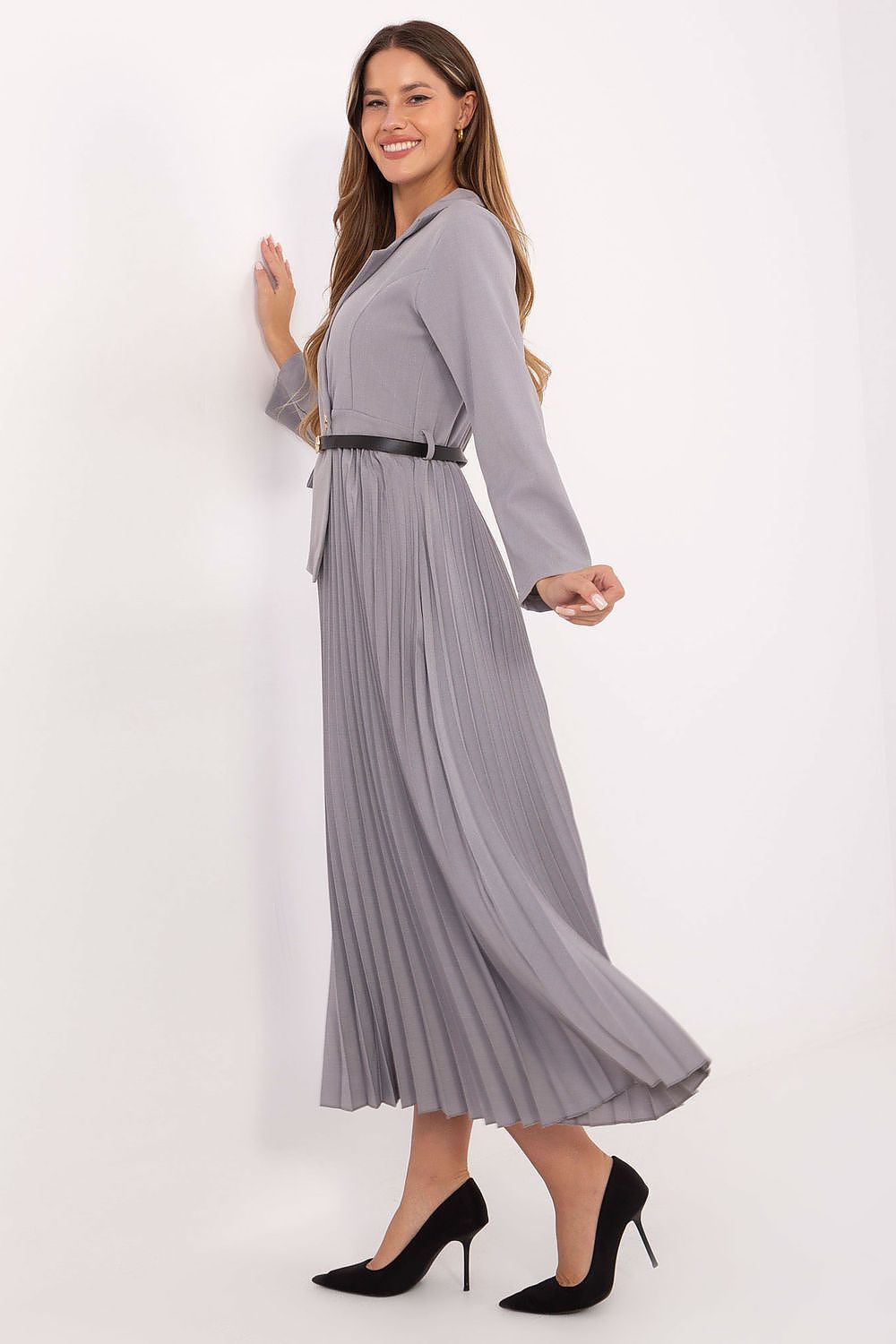  Sukienka Model IT-SK-21599.80 Grey - Italy Moda 