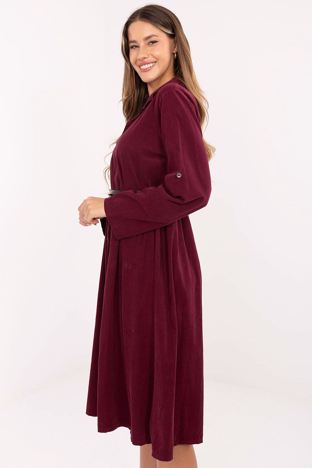 Sukienka Model MI-SK-92400.17 Bordo - Italy Moda