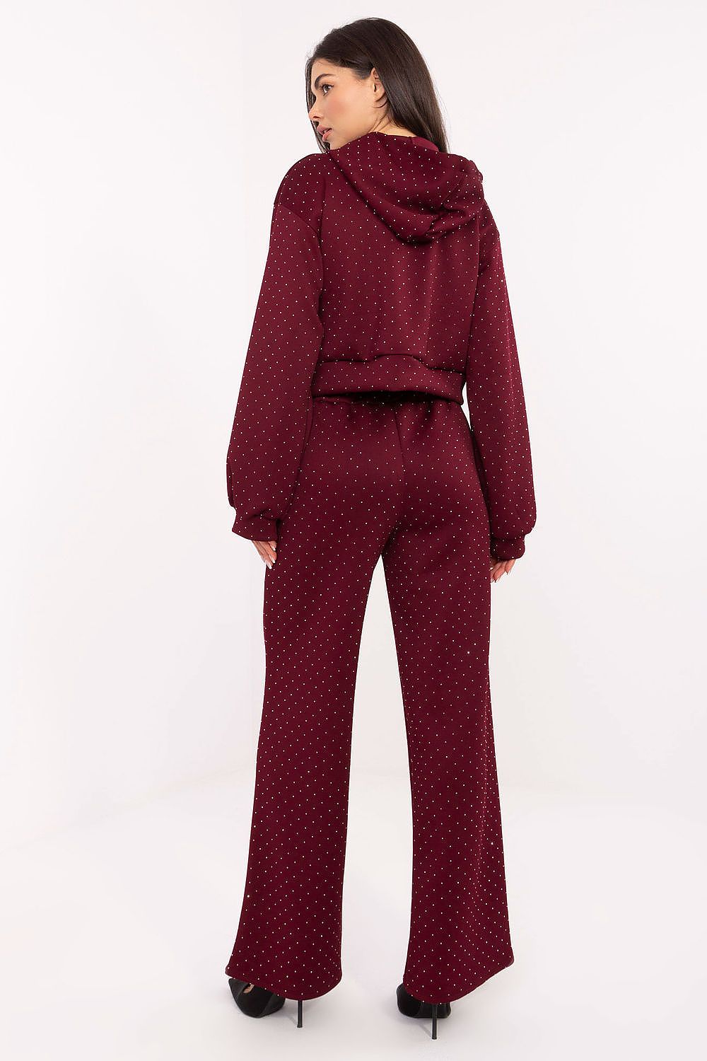 Spodnie Komplet Model IT-KMPL-21709.18 Bordo - Rue Paris