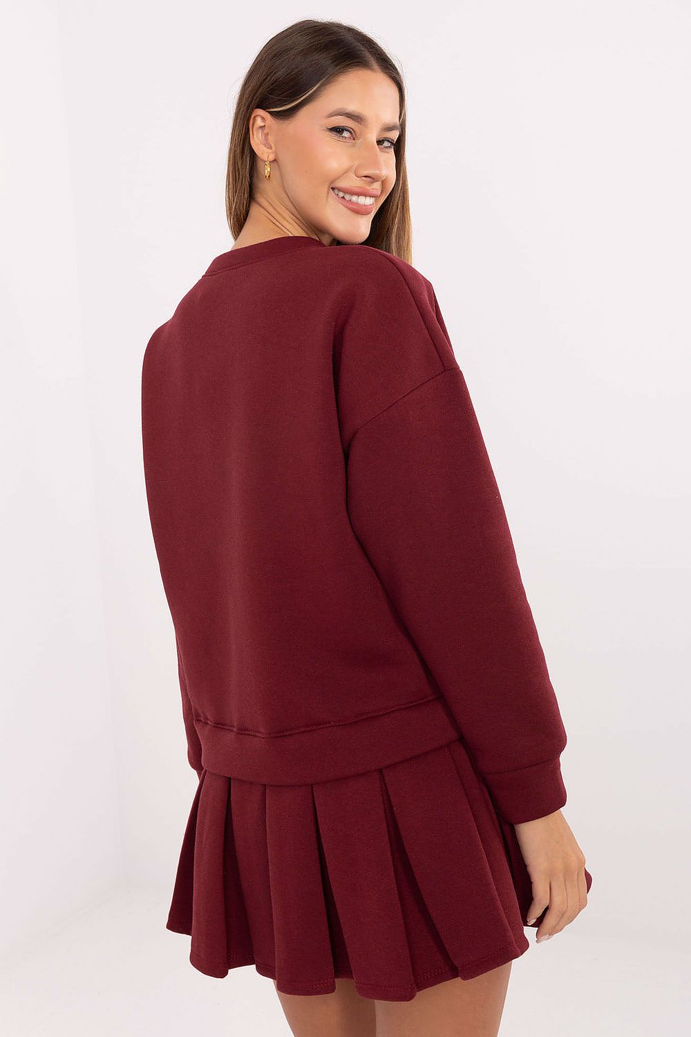 Sukienka Model MI-SK-3249.98 Bordo - Rue Paris