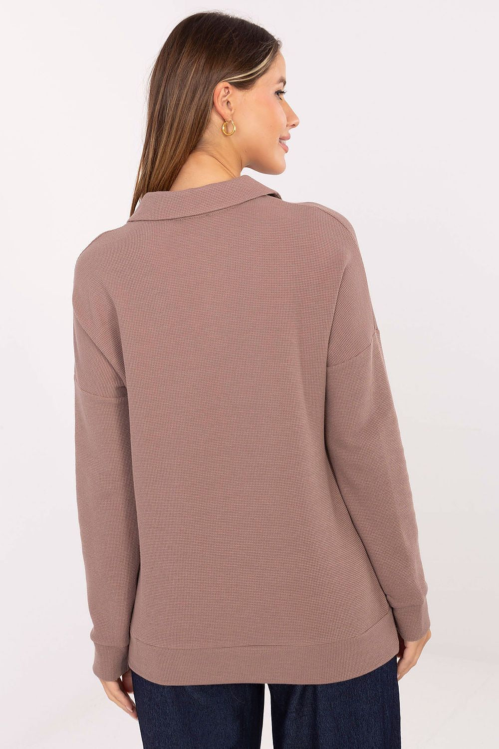 Bluzka Model LK-BZ-510126.00 Dark Beige - Lakerta