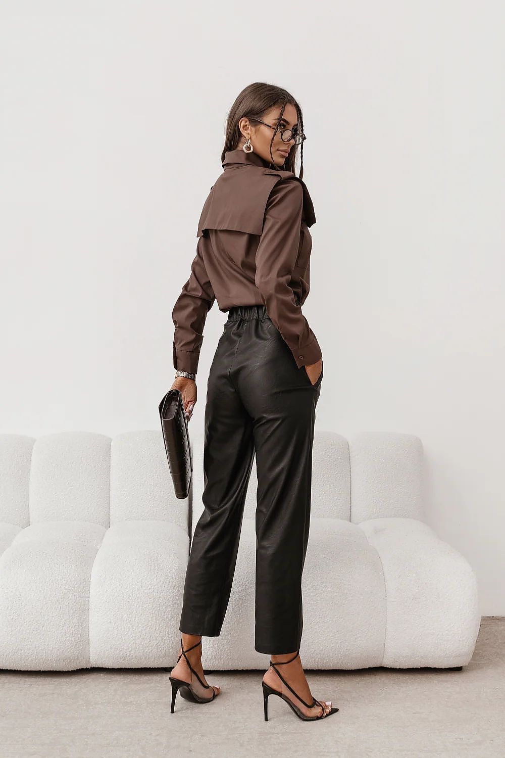 Koszula Damska Model Milo 404899487 Brown - LaBalancia