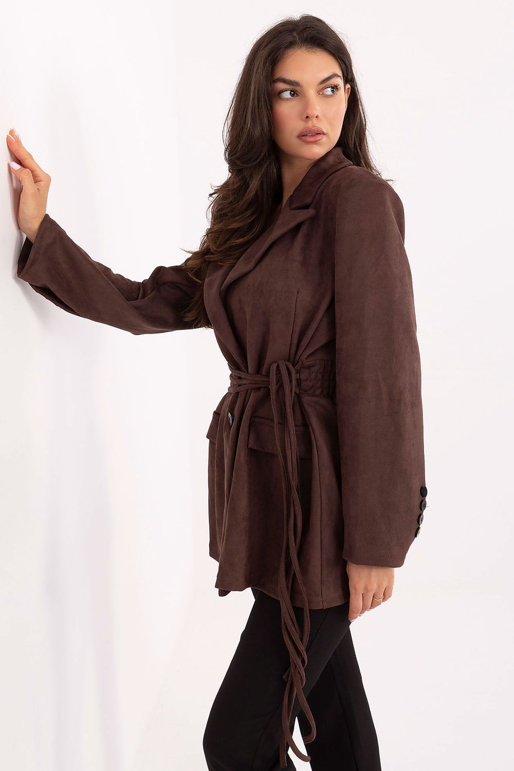 Marynarka Model MI-PL-A2681.88 Dark Brown - Rue Paris