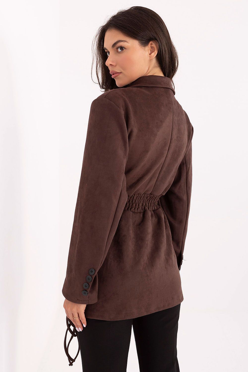 Marynarka Model MI-PL-A2681.88 Dark Brown - Rue Paris