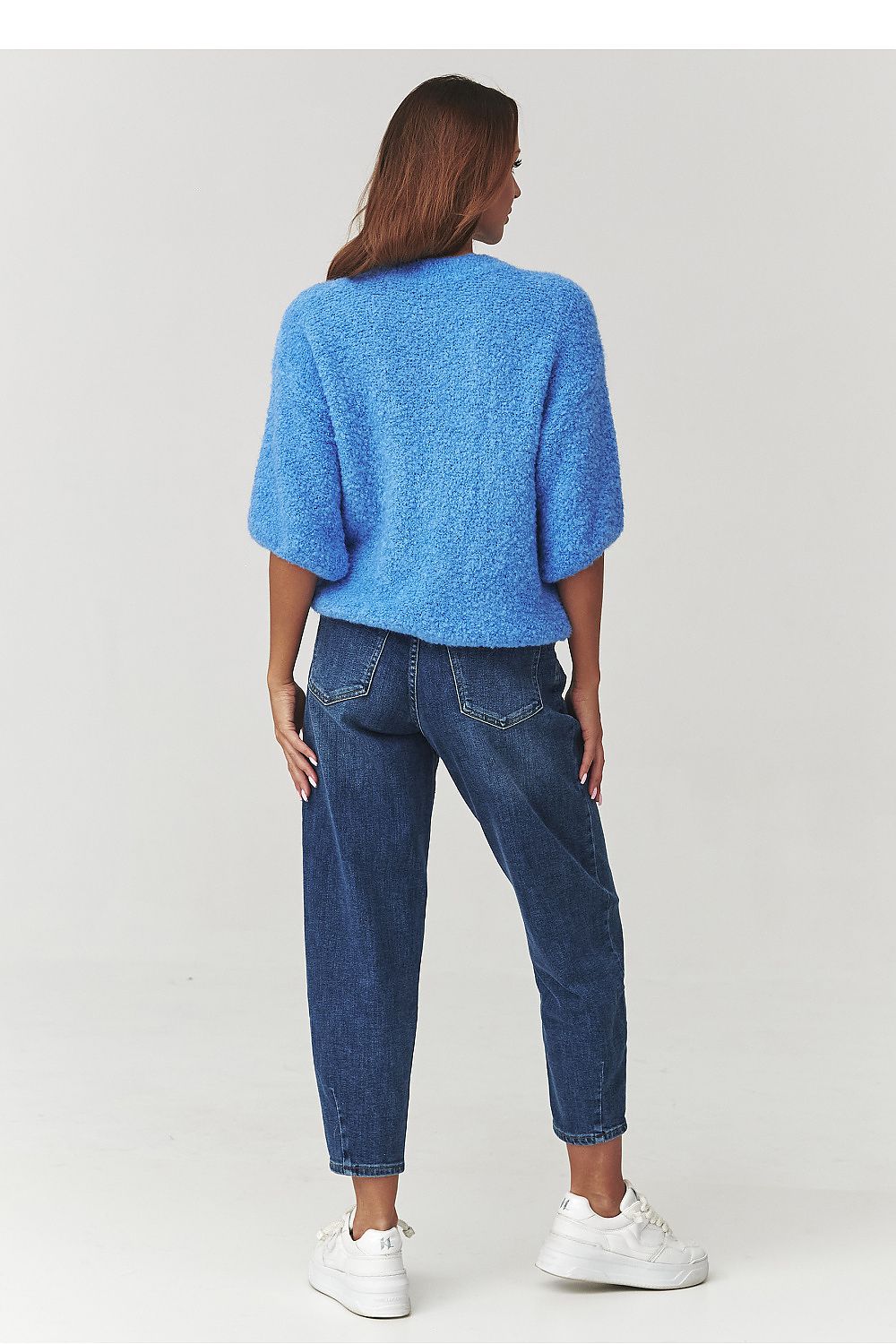 Sweter Damski Model C8 Blue Jeans - Makadamia