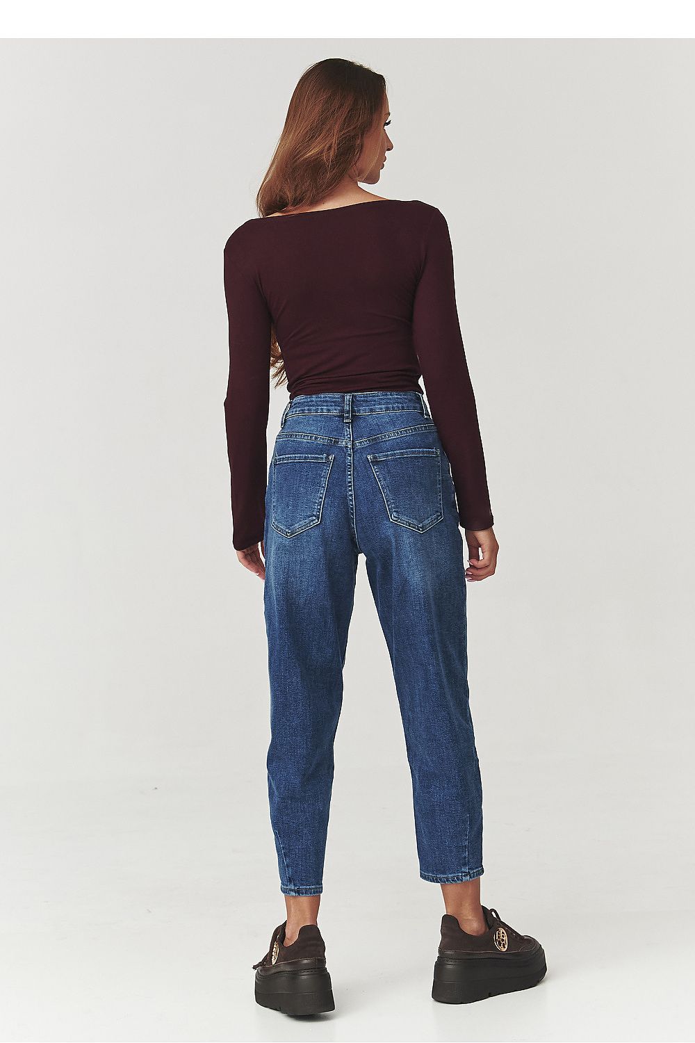 Bluzka Model C10 Bordo - Makadamia