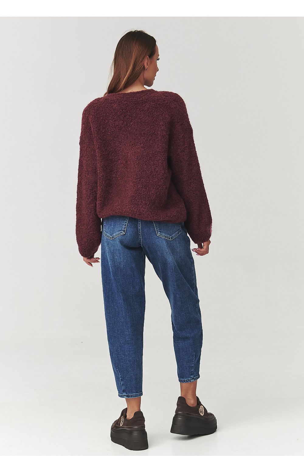 Sweter Damski Model C2 Bordo - Makadamia
