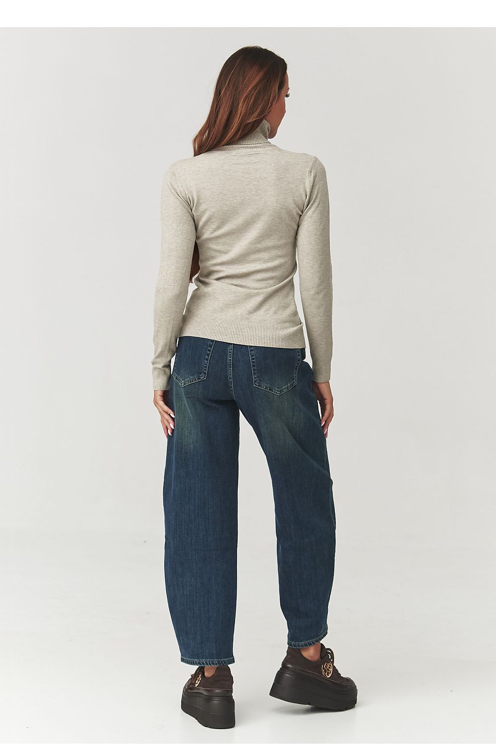 Golf Damski Model C11 Beige Melange - Makadamia