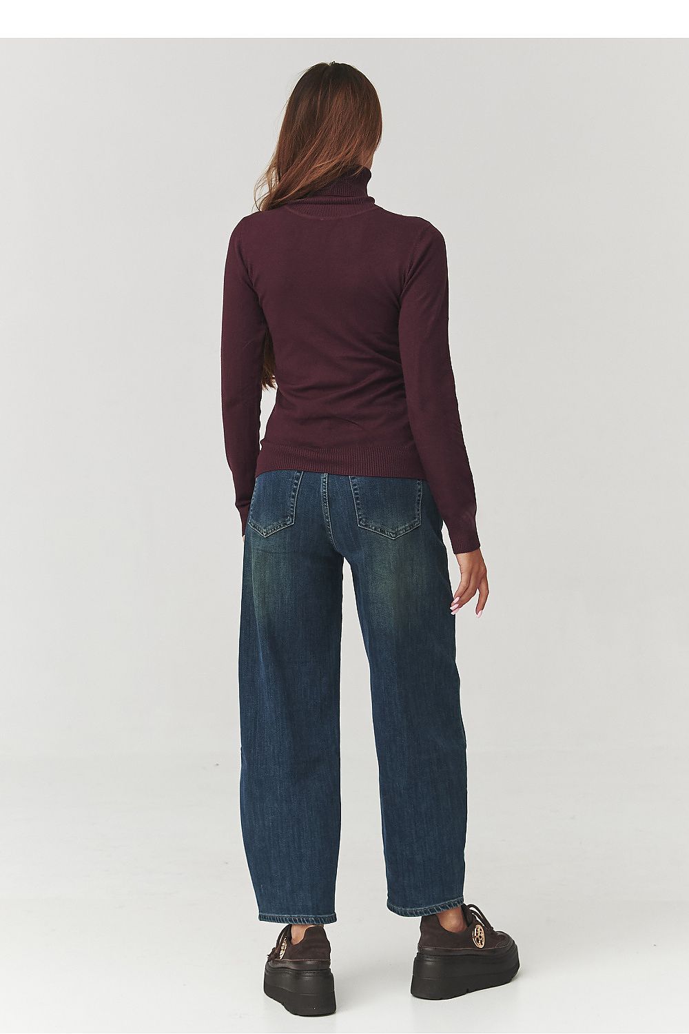 Golf Damski Model C11 Bordo - Makadamia