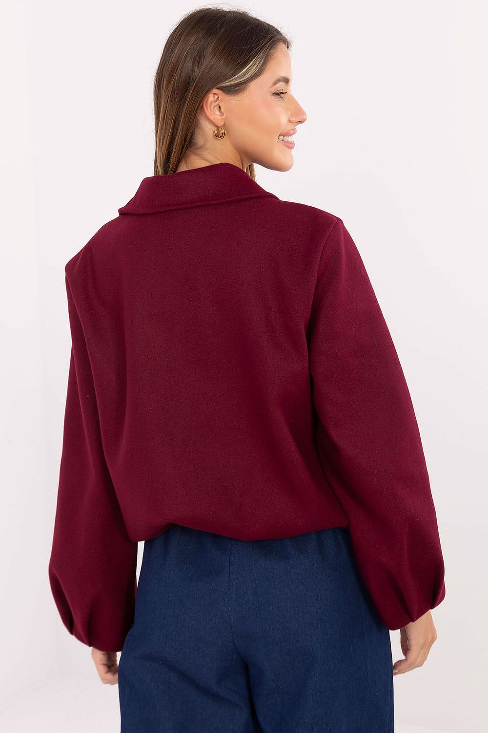 Kurtka Damska Model IT-KR-FL9725.08P Bordo - Rue Paris