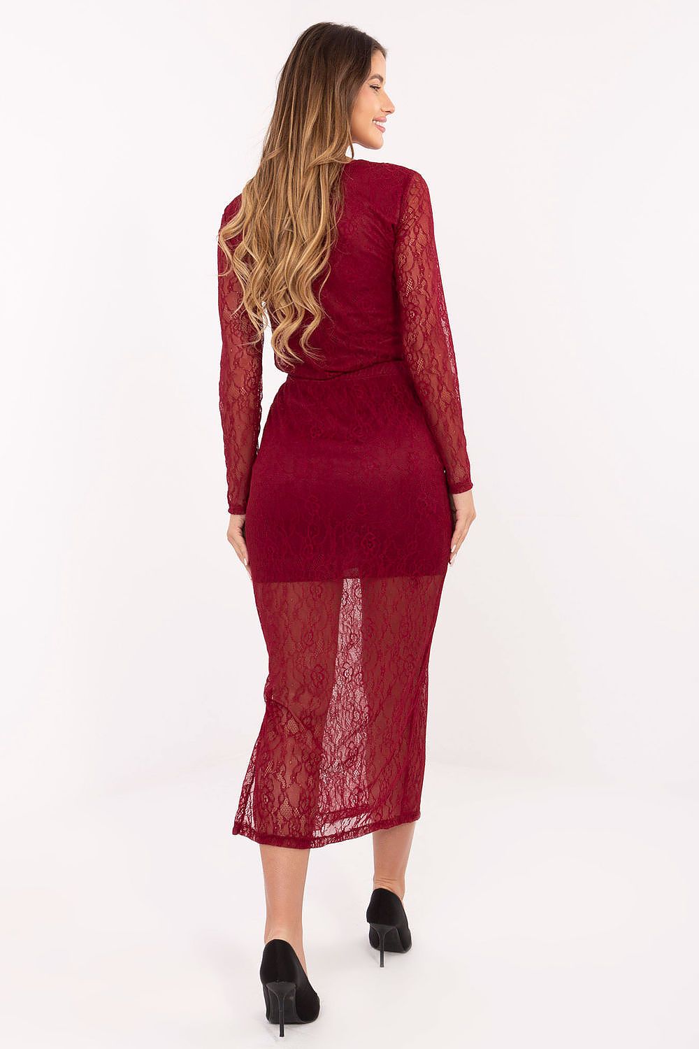 Spódnica Model MI-SD-122436.60 Bordo - Rue Paris