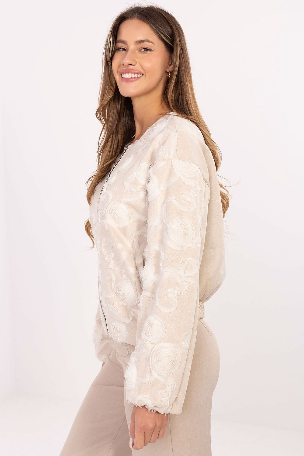 Kurtka Damska Model IT-KR-5776.66 Light Beige - Rue Paris