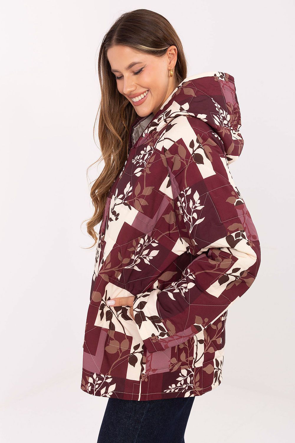 Kurtka Damska Model IT-KR-21685.23 Bordo - Italy Moda