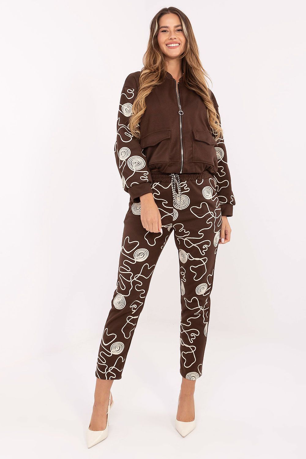 Spodnie Komplet Model IT-KMPL-21736.02P Brown - Italy Moda