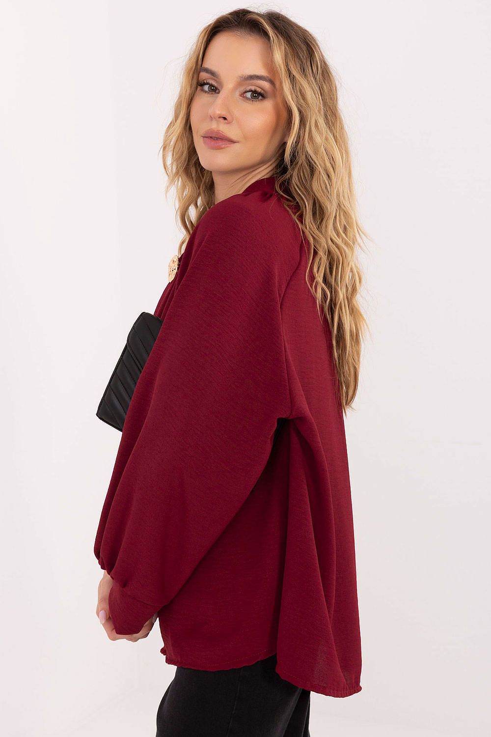   Bluzka Model MI-BZ-272509.07 Bordo - Italy Moda 