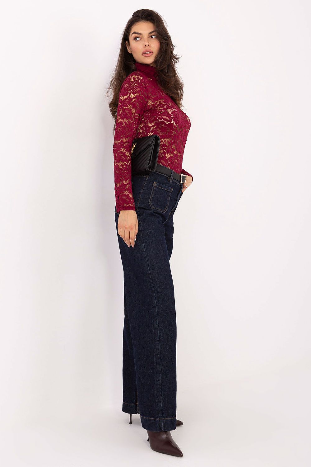   Bluzka Model MI-BZ-M720-1.53 Bordo - Italy Moda 