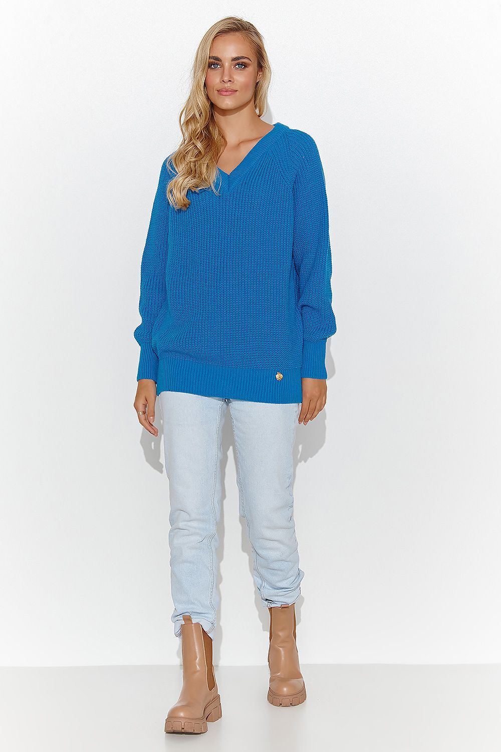 Sweter Damski Model S140 Blue - Makadamia