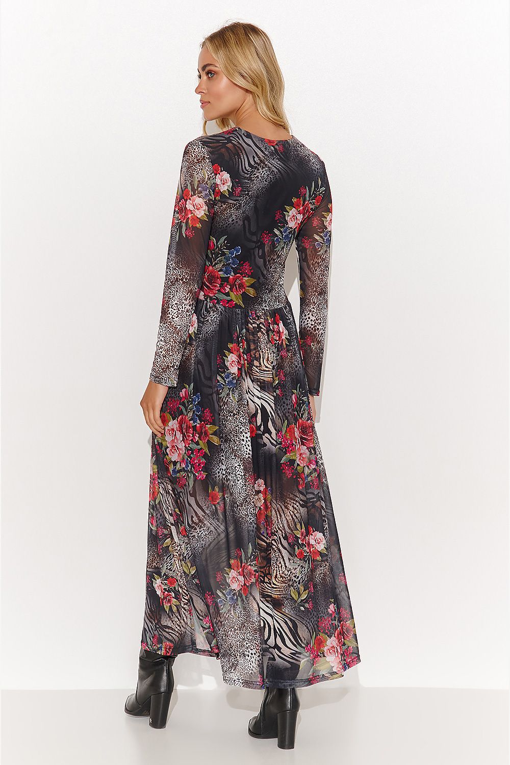 Sukienka Model M813 Siatka 46 - Makadamia