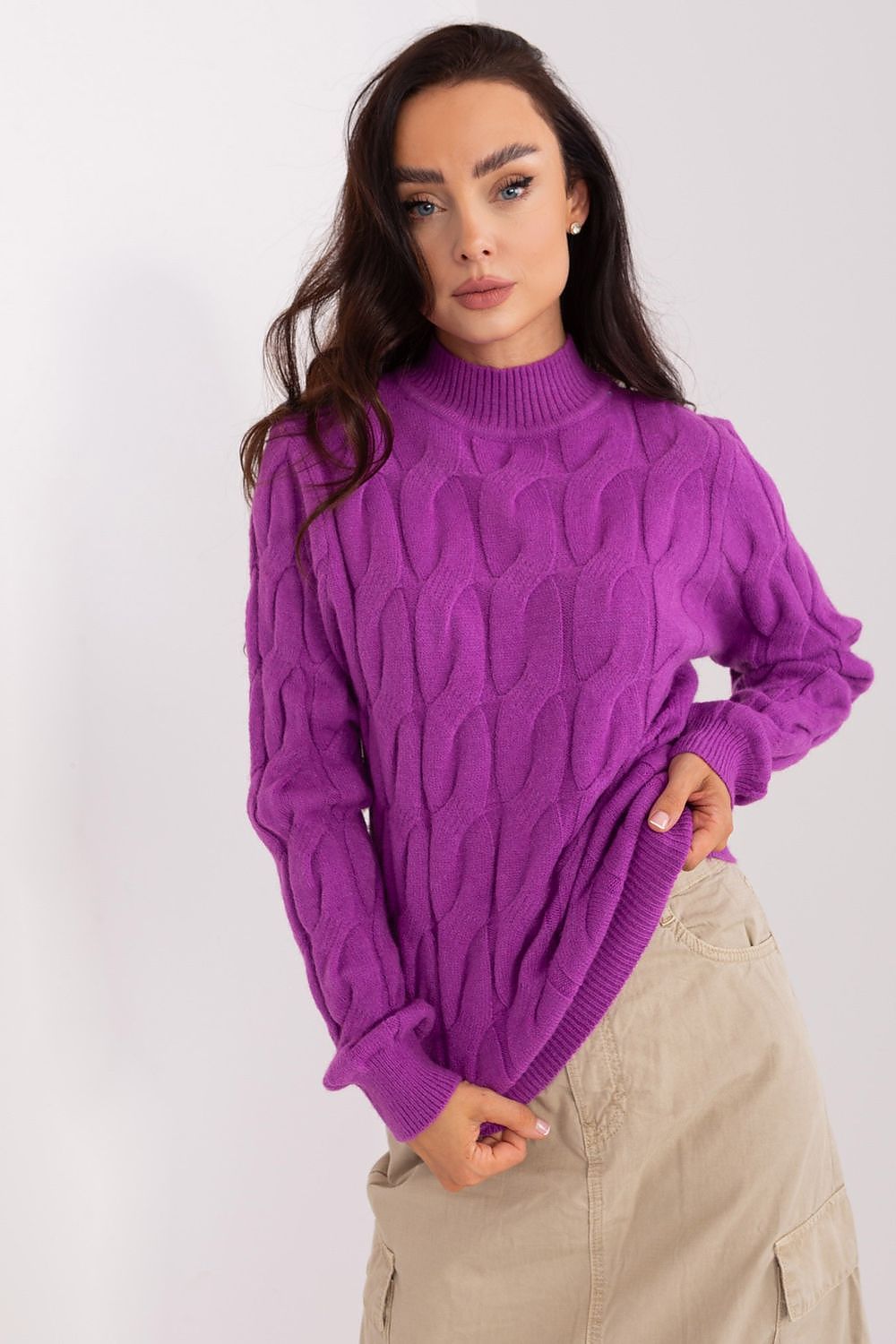   Sweter Damski Model AT-SW-2235.00P Violet - AT 