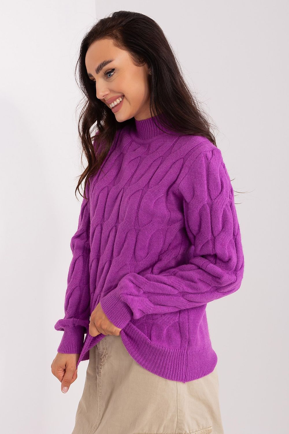   Sweter Damski Model AT-SW-2235.00P Violet - AT 